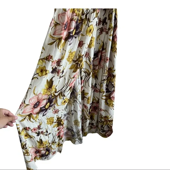 Anthropologie tiny wrap sunflower dress - Picture 4 of 11